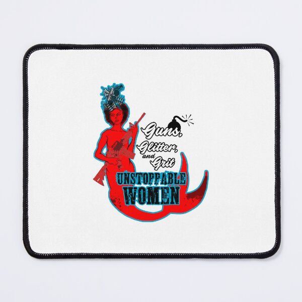 Item preview, Mermaid art - Guns, glitter and grit.  Unstoppable Women designed and sold by obedtheartist.
