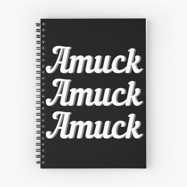 Item preview, Amuck Amuck Amuck Halloween Movie Quote Black and White designed and sold by Sunshine-Dreams.