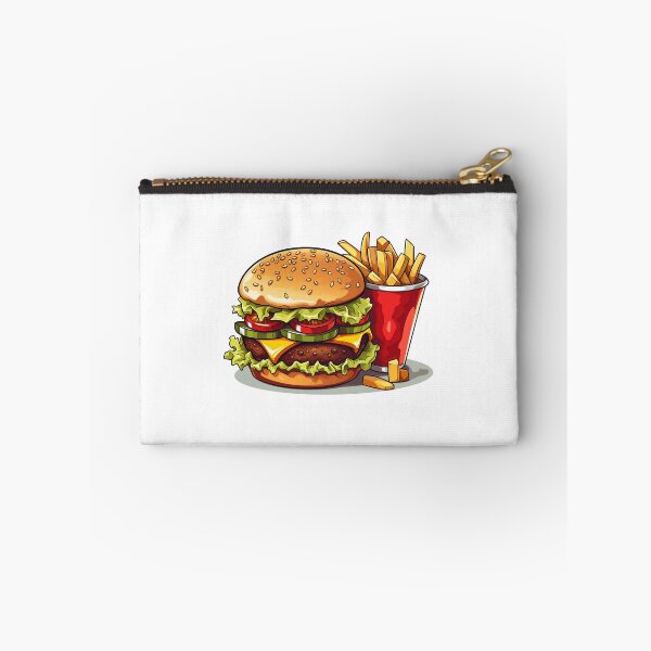 Item preview, Burger and fries with lettuce, cheese and tomatoes and a burger patty designed and sold by bbudde.