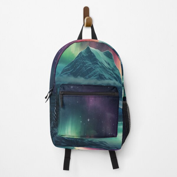 Item preview, Northern Light Aurora Borealis Scenery Mountains Rivers Trees designed and sold by NLTees.