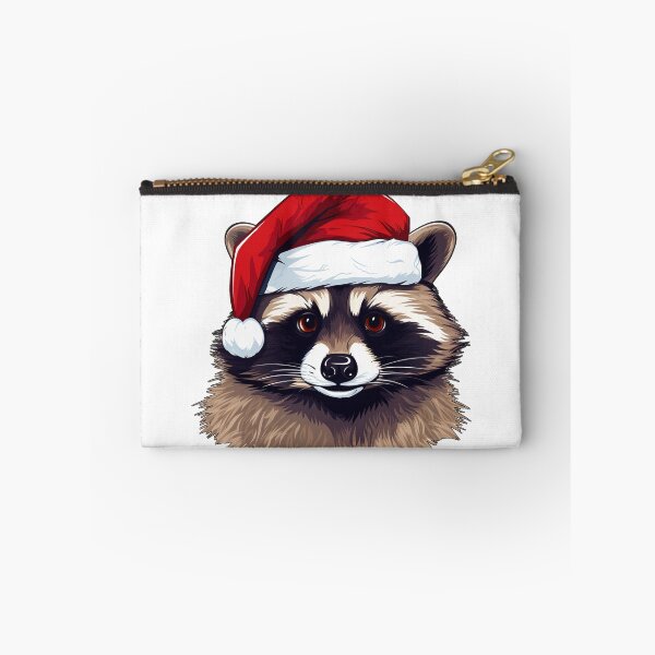 Item preview, Adorable mapache navideño con un gorro de Papá Noel designed and sold by MOA-trends.