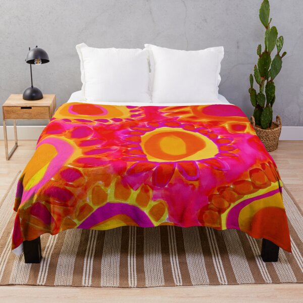 Item preview, Orange Pink Yellow Floral designed and sold by Leanne Morin.