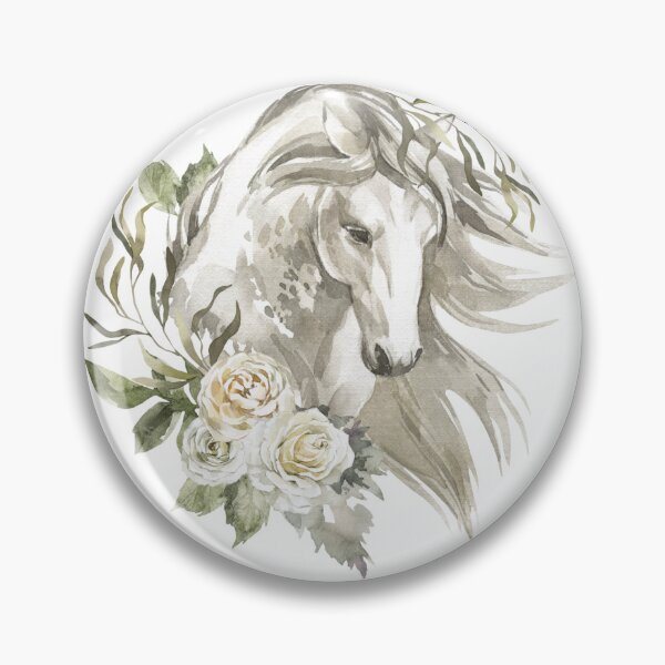 Item preview, Gray horse profile designed and sold by M. L. Milligan.