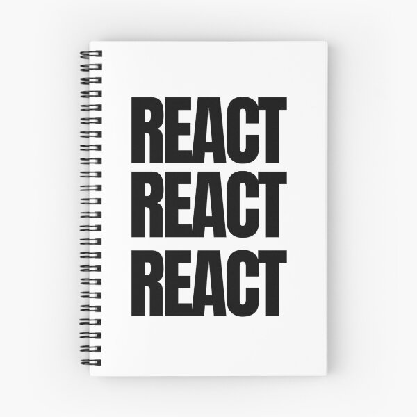 Item preview, React. React. React. Victoria Wood quote. designed and sold by DontKnowMuch.
