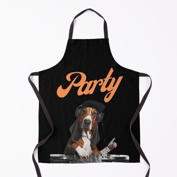 Item preview, Basset hound dog DJ Party designed and sold by adelahozkepfer.