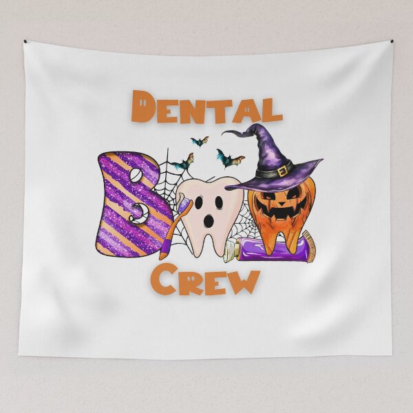 Item preview, Dental Boo Crew, Funny and Cute Dentist Halloween | Whimsical Autumn and Halloween Delights Collection designed and sold by Ali Doodles.