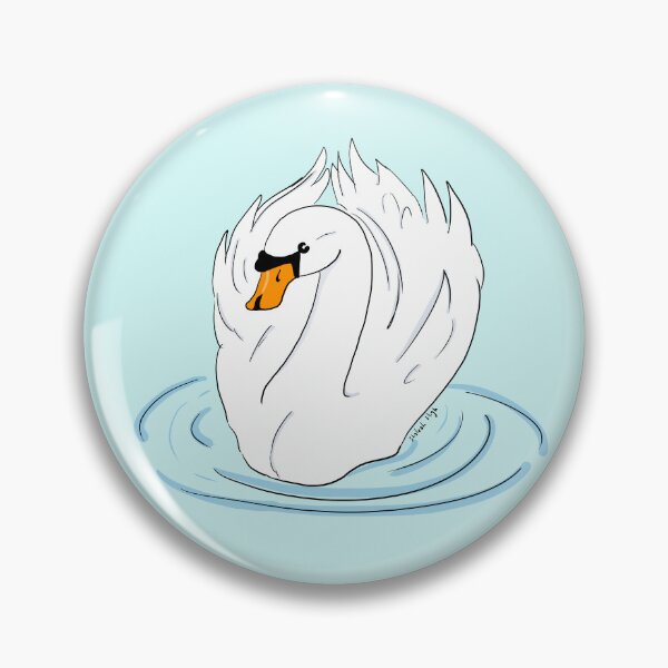 Item preview, Swimming Swan designed and sold by ArtByShaleah.