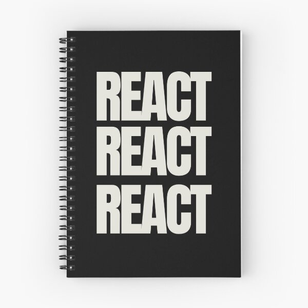 Item preview, React. React. React. Victoria Wood quote. designed and sold by DontKnowMuch.