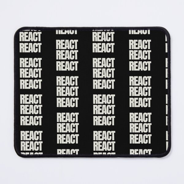Item preview, React. React. React. Victoria Wood quote. designed and sold by DontKnowMuch.
