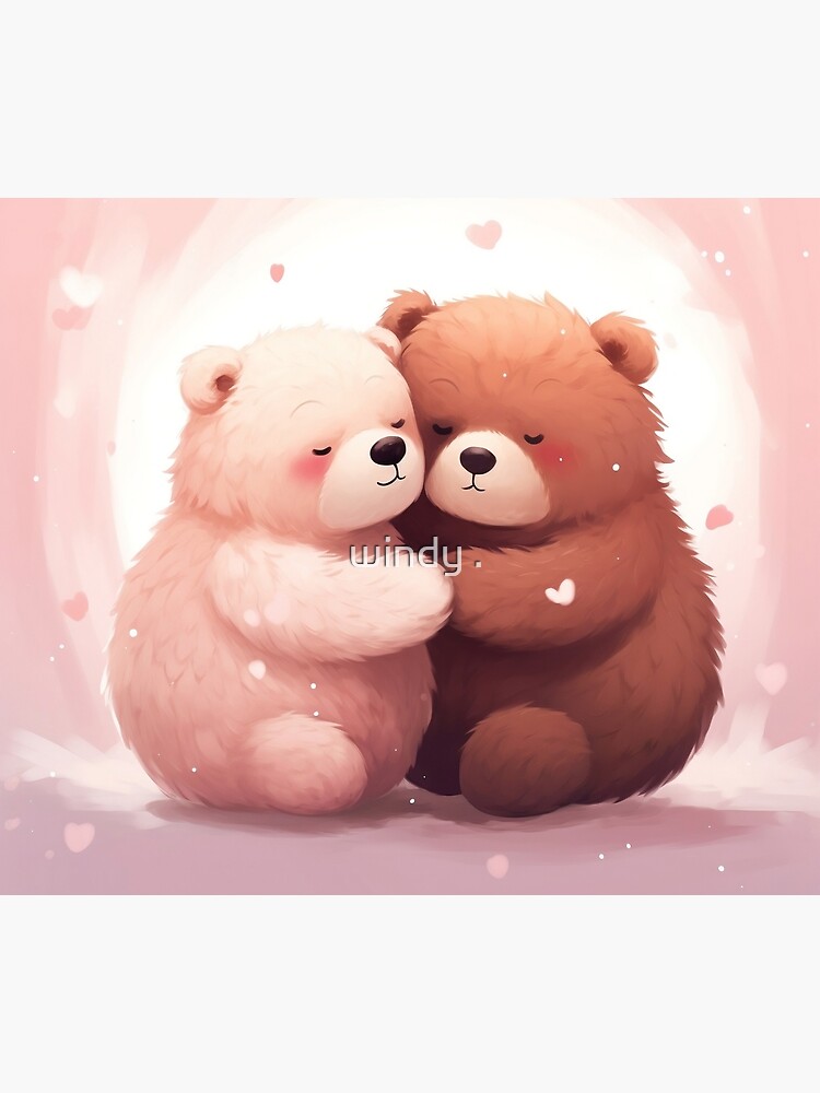 Cute Milk Mocha Bear Dream Lovers Love Hugs Kisses Valentine