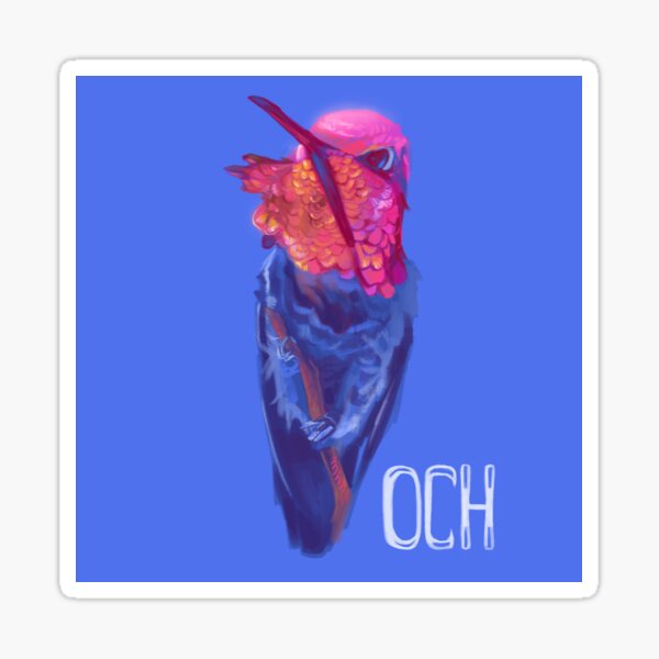 Anna's Hummingbird (2022) OC Habitats Sticker