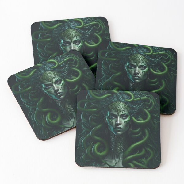 Item preview, Gaze of Dread Scary Medusa Art : Greek Mythology - Scary Spooky designed and sold by Badowolf.