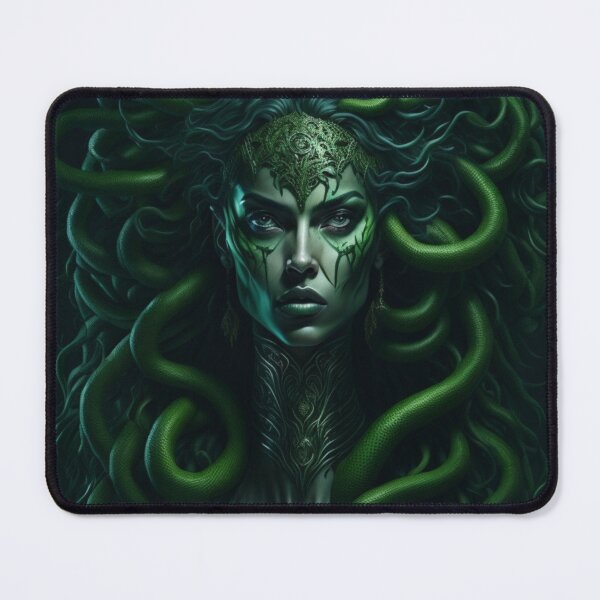 Item preview, Gaze of Dread Scary Medusa Art : Greek Mythology - Scary Spooky designed and sold by Badowolf.