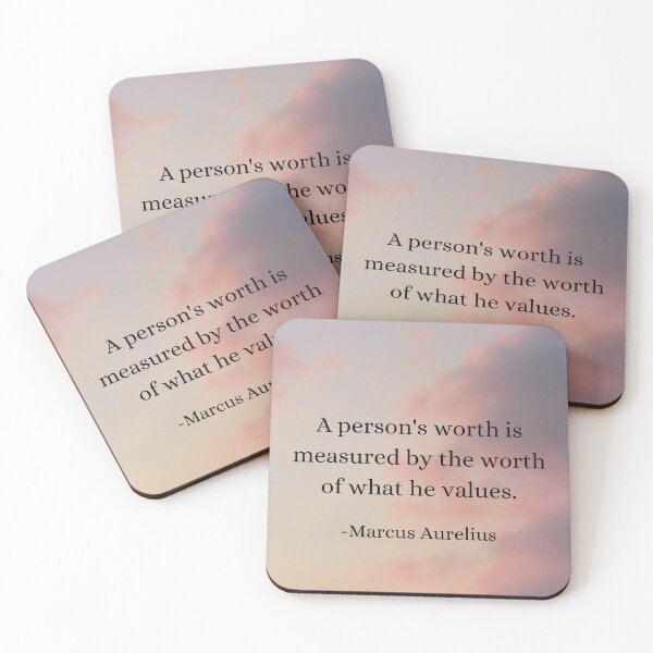 Item preview, Marcus Aurelius: Your Worth Lies in Your Values designed and sold by DoseOPhilosophy.