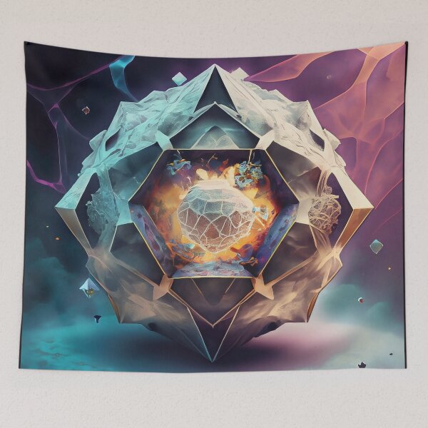 Item preview, Dodecahedron Dreams: Ethereal Geometric Art designed and sold by The Digital Compass.