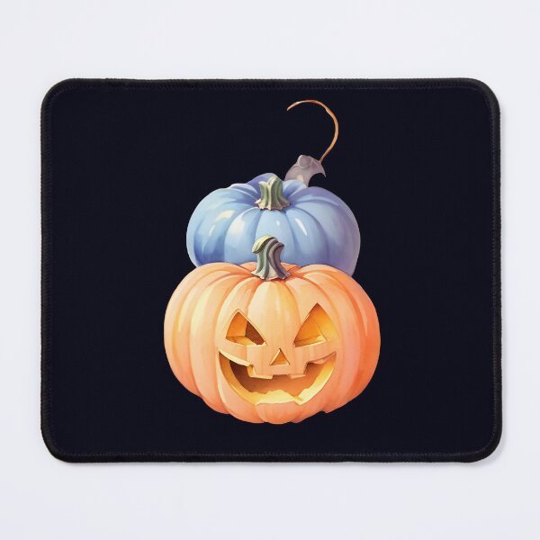 Item preview, Watercolor Hand Drawn Two Scary Halloween Pumpkins designed and sold by BloomCatB.