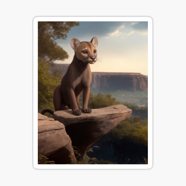 Item preview, Fossa Animal in Natural Habitat Landscape 1 designed and sold by peterforg8.
