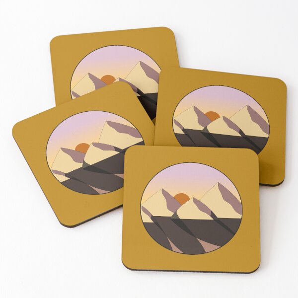 Item preview, sun over mountainous desert designed and sold by evergreenpeaks.