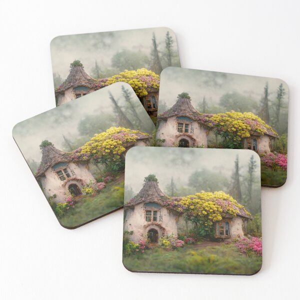 Item preview, Floral Daughters Stucco Cottage Edge of the Woods designed and sold by Lucid Imagined.