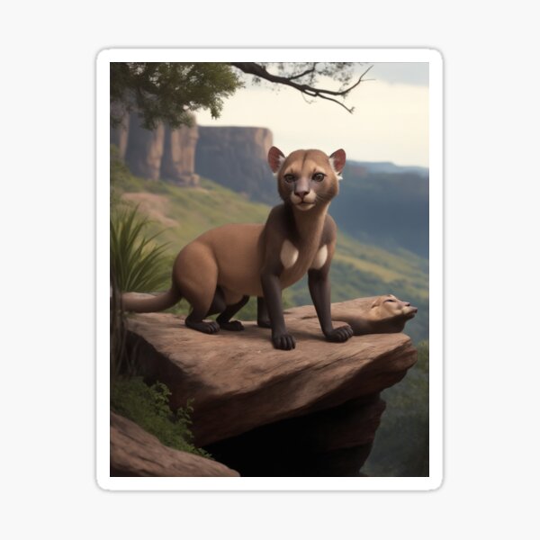 Item preview, Fossa Animal in Natural Habitat Landscape 2 designed and sold by peterforg8.