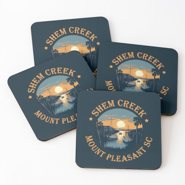 Item preview, Shem Creek Sunset Mount Pleasant SC designed and sold by SubtleSplit.