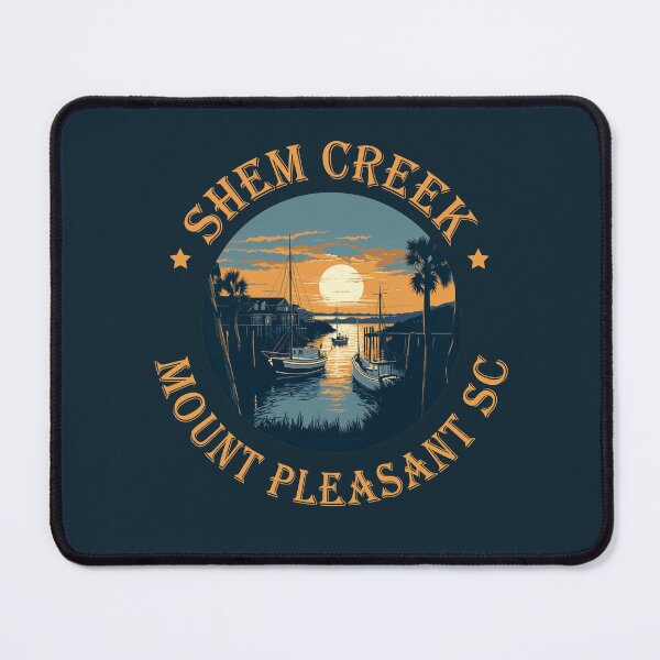 Item preview, Shem Creek Sunset Mount Pleasant SC designed and sold by SubtleSplit.