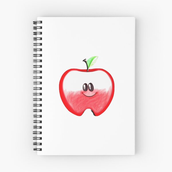 Item preview, Cute Kawaii Half Apple with a Smile designed and sold by BrightMint.
