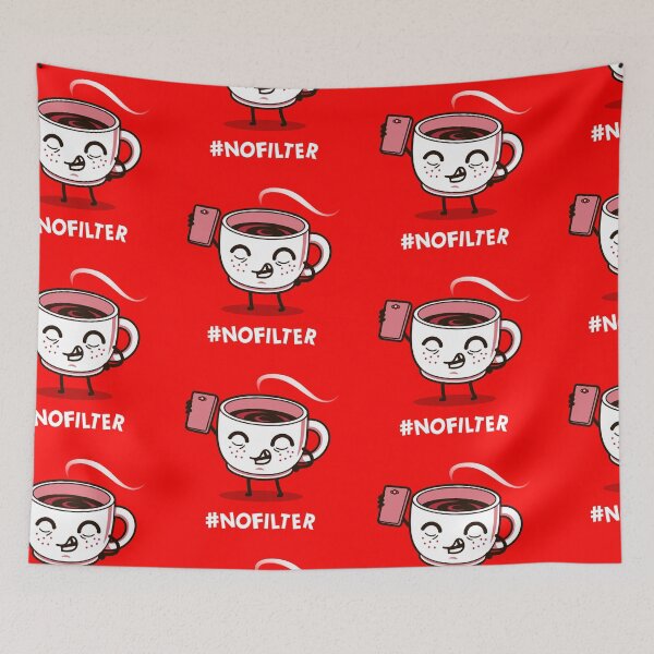 Item preview, Cute Funny Kawaii Coffee Millennial Selfie designed and sold by BoggsNicolasArt.