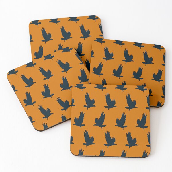 Item preview, Fly Like An Eagle Auburn Eagle Collegiate Pattern Navy on Orange designed and sold by apcreatively.
