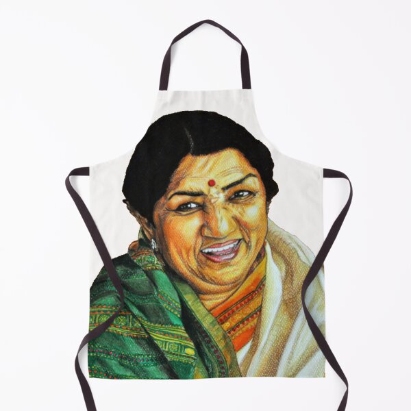 Item preview, Lata Mangeshkar Color pencil Drawing designed and sold by MubaraksArt.