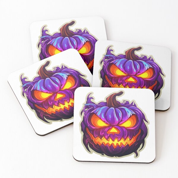 Item preview, luminous gray calavasa stylo halloween designed and sold by Stickerlion.