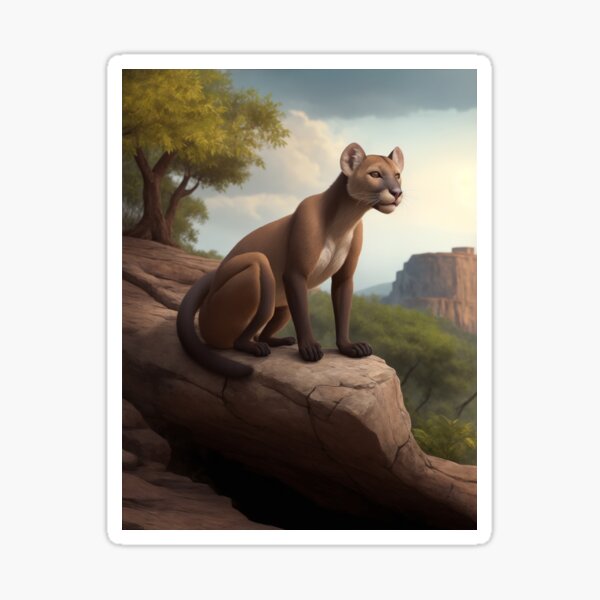 Item preview, Fossa Animal in Natural Habitat Landscape 4 designed and sold by peterforg8.