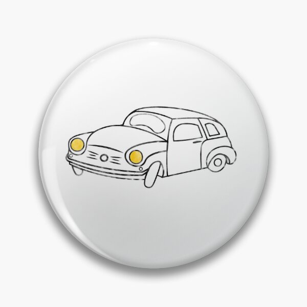 Item preview, Retro car with divisible headlights is not painted designed and sold by AikinaNatalia.