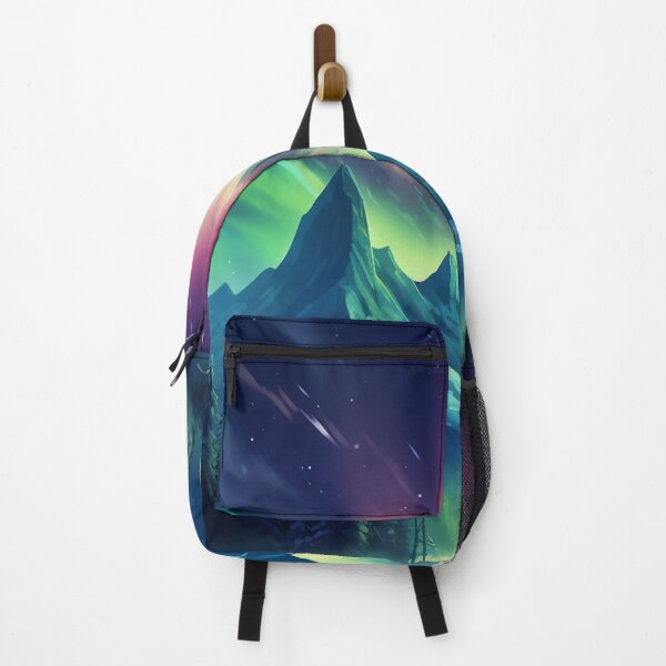 Item preview, Northern Light Aurora Borealis Scenery Mountains Rivers Trees designed and sold by NLTees.