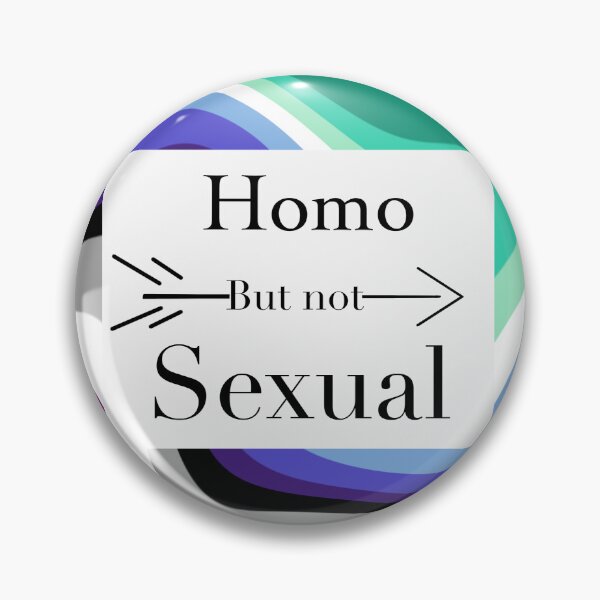 Aperçu de l'œuvre Homo, mais pas sexuel créée et vendue par MoonieNova Goods.