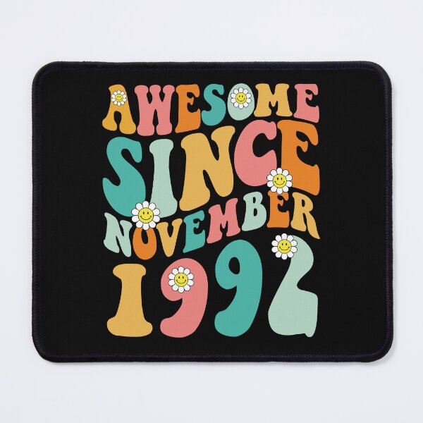 Item preview, Awesome Since November 1992 | Made In 1992 | Retro Groovy Birthday designed and sold by Christina-grich.