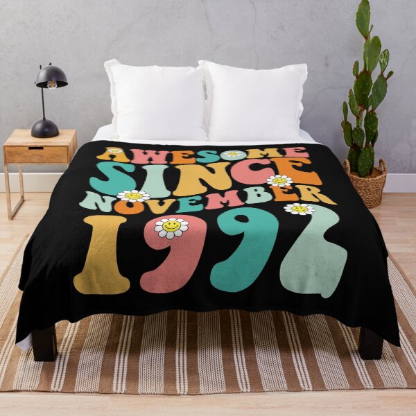 Item preview, Awesome Since November 1992 | Made In 1992 | Retro Groovy Birthday designed and sold by Christina-grich.