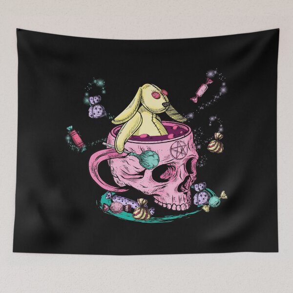 Item preview, candy skull with rabbit designed and sold by StarDan.