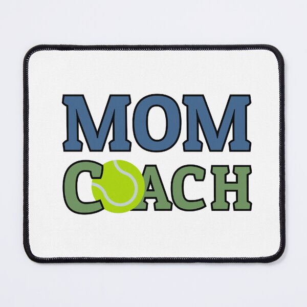 Item preview, Mom Coach Tennis US Open colors designed and sold by Sports-Stickers.