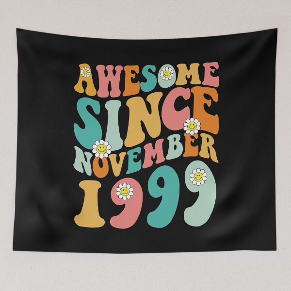 Item preview, Awesome Since November 1999 | Made In 1999 | Retro Groovy Birthday designed and sold by Christina-grich.