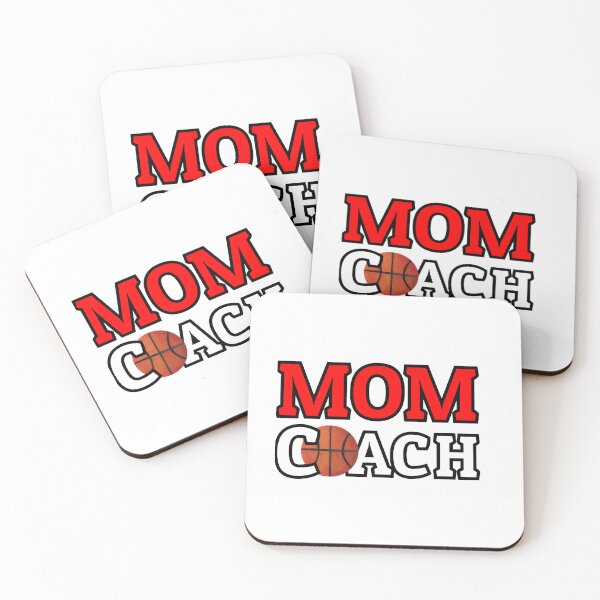 Artikelvorschau, Mama-Trainer-Basketball-Rot-Stil entworfen und verkauft von Sports-Stickers.