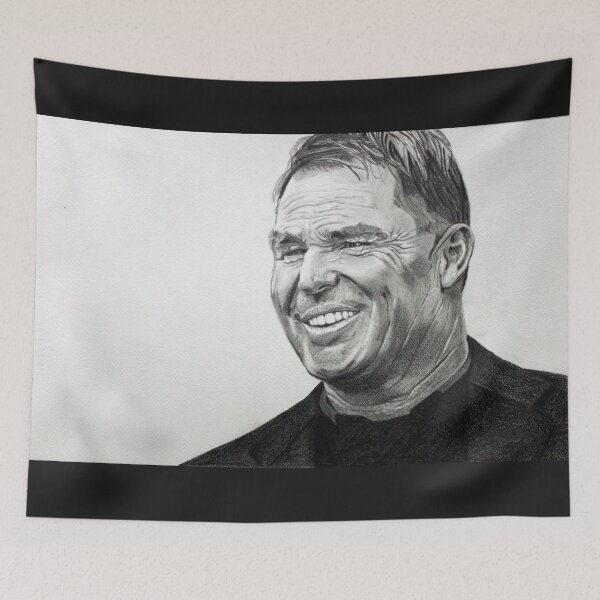 Item preview, Shane Warne Drawing  designed and sold by MubaraksArt.