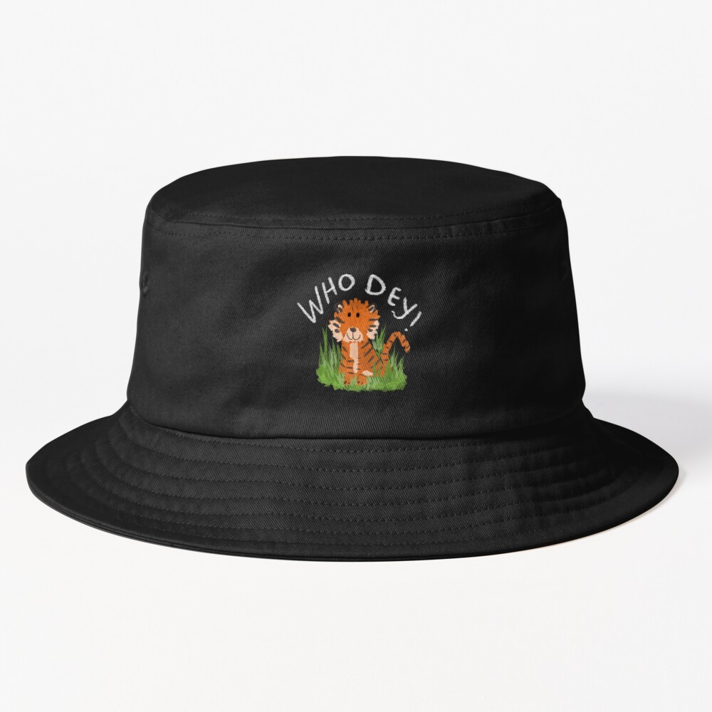 Lil Bengals Who Dey Bucket Hat for Sale by Ellyn Broderick