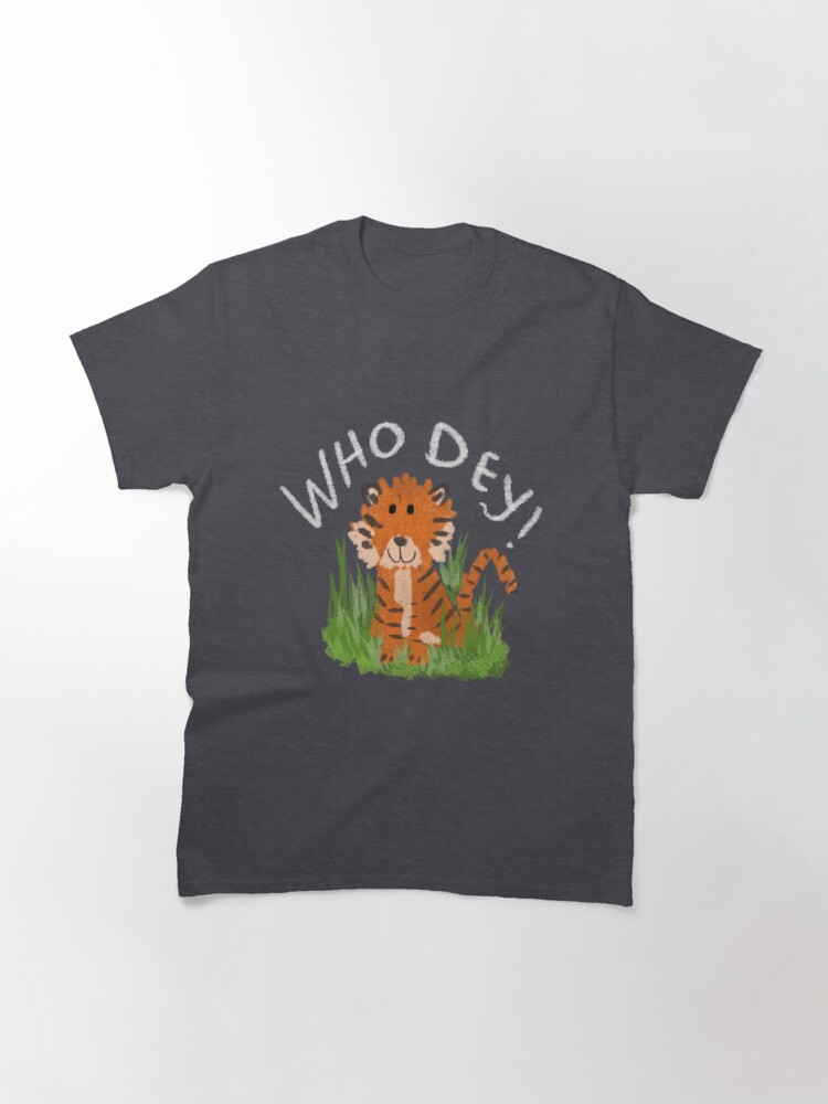 Who Dey Tiger Stripes Shirt , Cincinnati Bengals Unisex T-shirt Short Sleeve