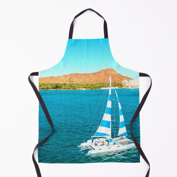 Item preview, MARITIME #36 - Catamaran Sailboat on Aquamarine Waters designed and sold by DEL-Productions.