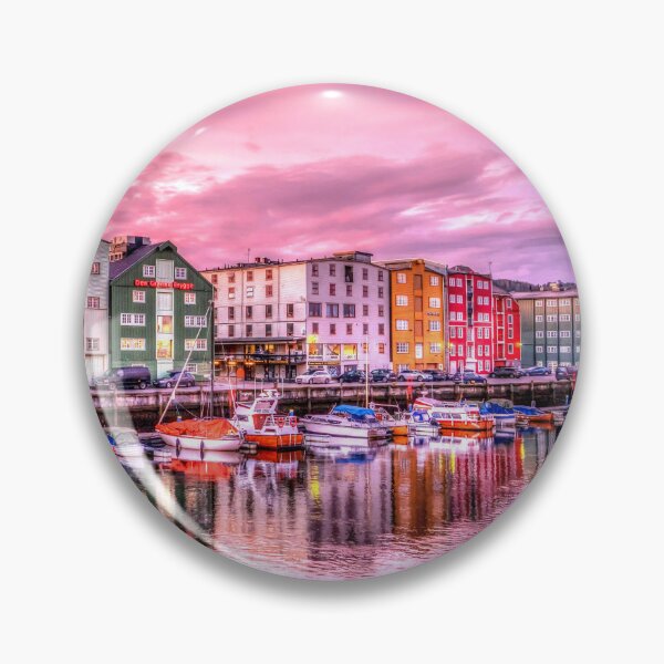 Item preview, MARITIME #35 - Colorful Buildings Along River in Trondheim Norway designed and sold by DEL-Productions.