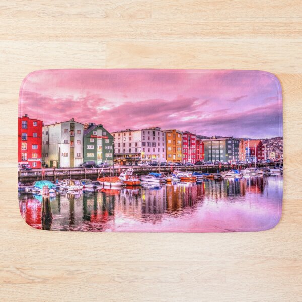Item preview, MARITIME #35 - Colorful Buildings Along River in Trondheim Norway designed and sold by DEL-Productions.
