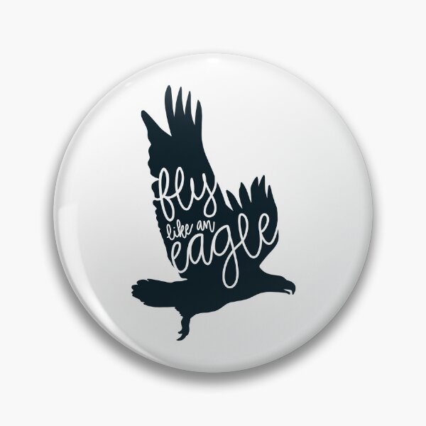 Item preview, Fly Like An Eagle Auburn Eagle Hand Lettered Isaiah 40:31 Bible Verse Design Navy on White designed and sold by apcreatively.