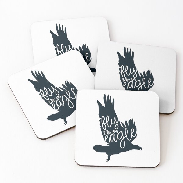 Item preview, Fly Like An Eagle Auburn Eagle Hand Lettered Isaiah 40:31 Bible Verse Design Navy on White designed and sold by apcreatively.