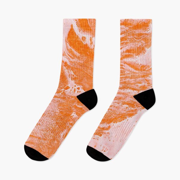 Item preview, Orange Feathers Monoprint designed and sold by Mandy Collins.